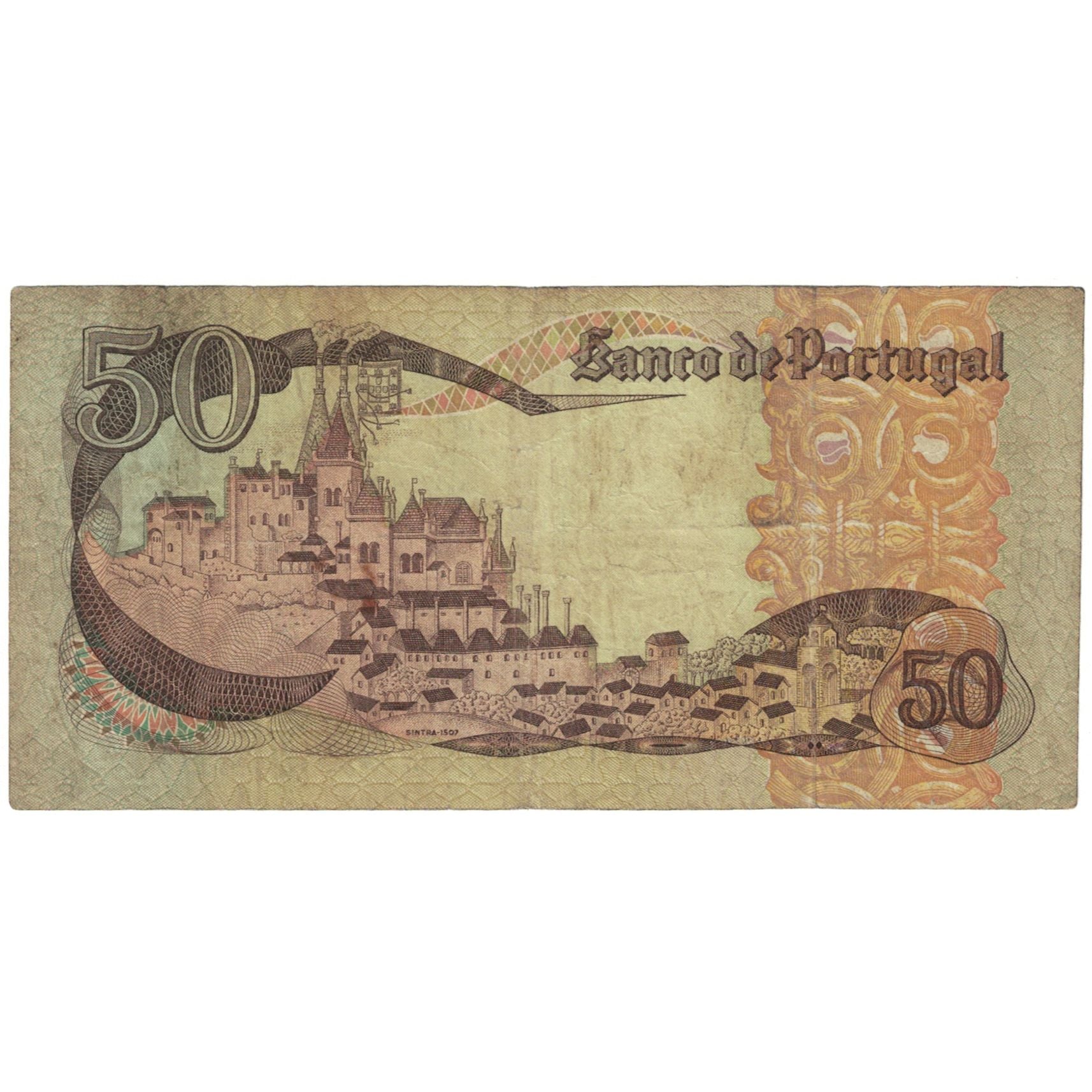 Biljet, Portugal, 50 Escudos, 1980, 1980-02-01, KM:174b, B+