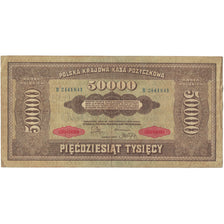 Banknote, Poland, 50,000 Marek, 1922-1923, 1922-10-10, KM:33, EF(40-45)