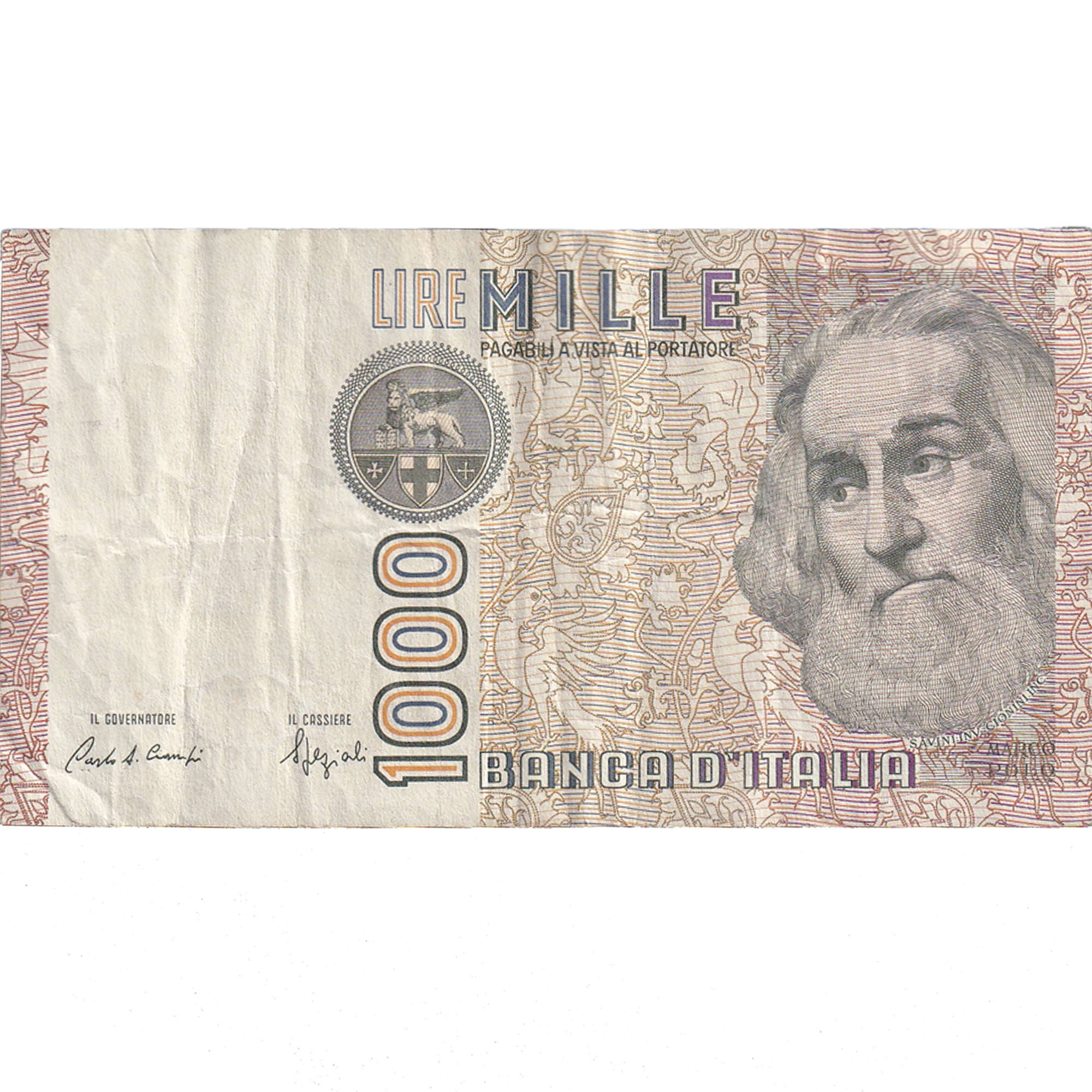 Biljet, Italië, 1000 Lire, 1982-1983, 1982-01-06, KM:109a, TB+