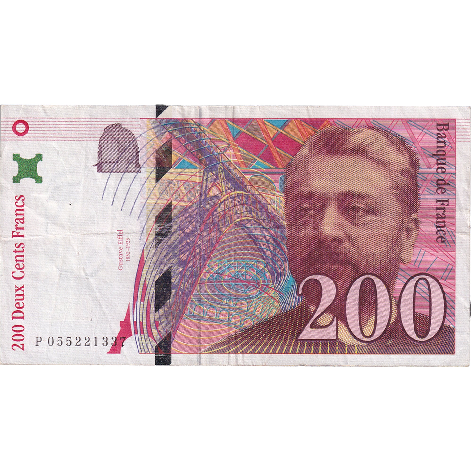 Francia, 200 Francs, Eiffel, 1997, BB, Fayette:75.04b, KM:159b