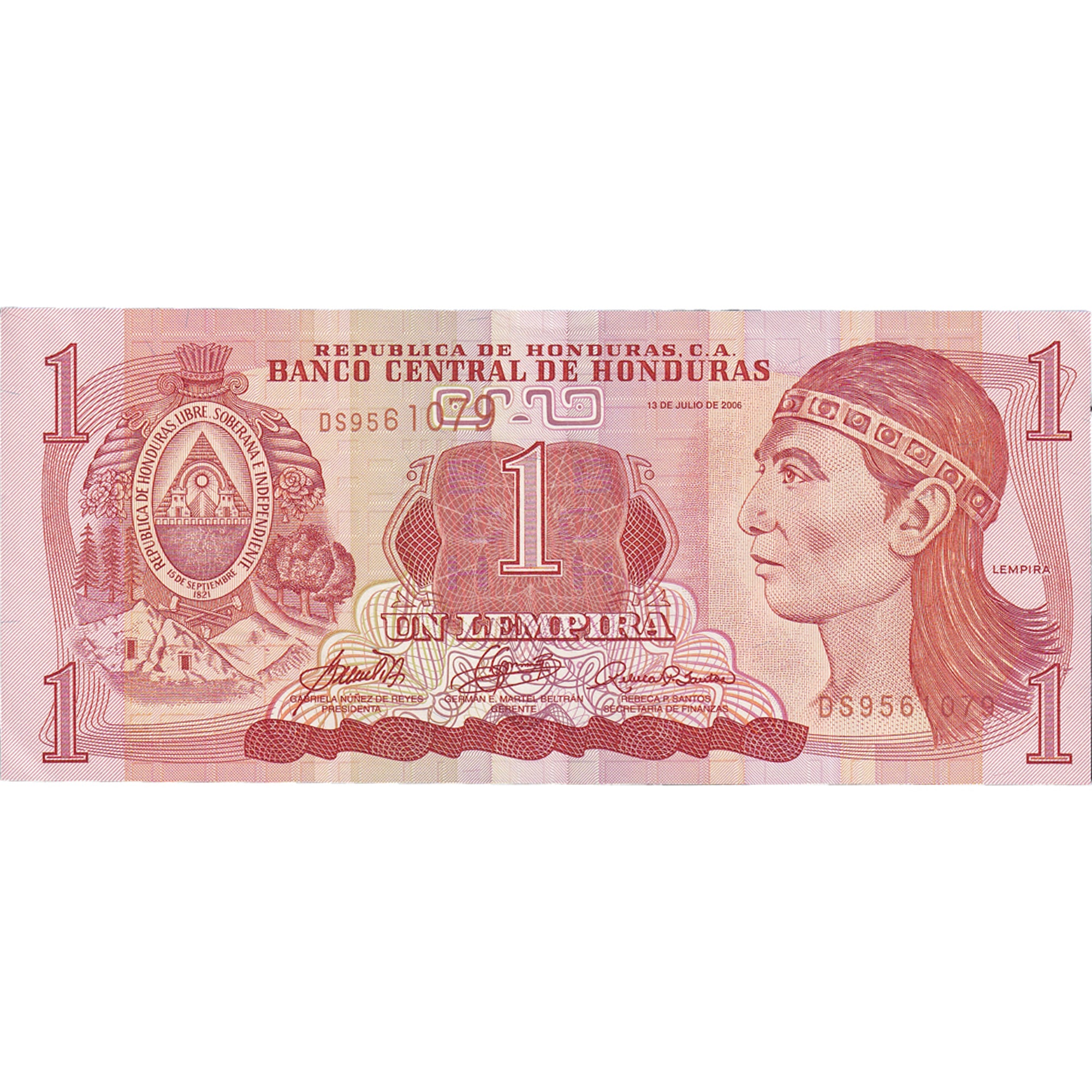 Billete, 1 Lempira, Honduras, 2006-07-13, KM:84e, UNC