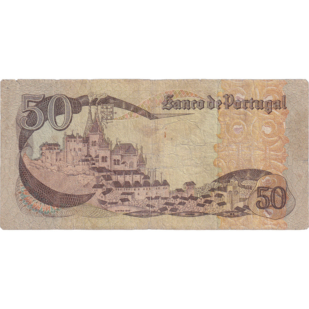 Geldschein, Portugal, 50 Escudos, 1980, 1980-02-01, KM:174b, SGE+