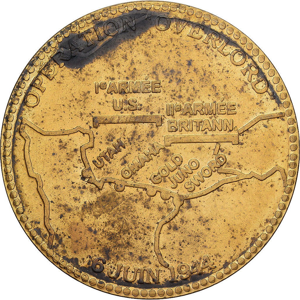 France, Medal, Opération Overlord, 50ème Anniversaire du Débarquement