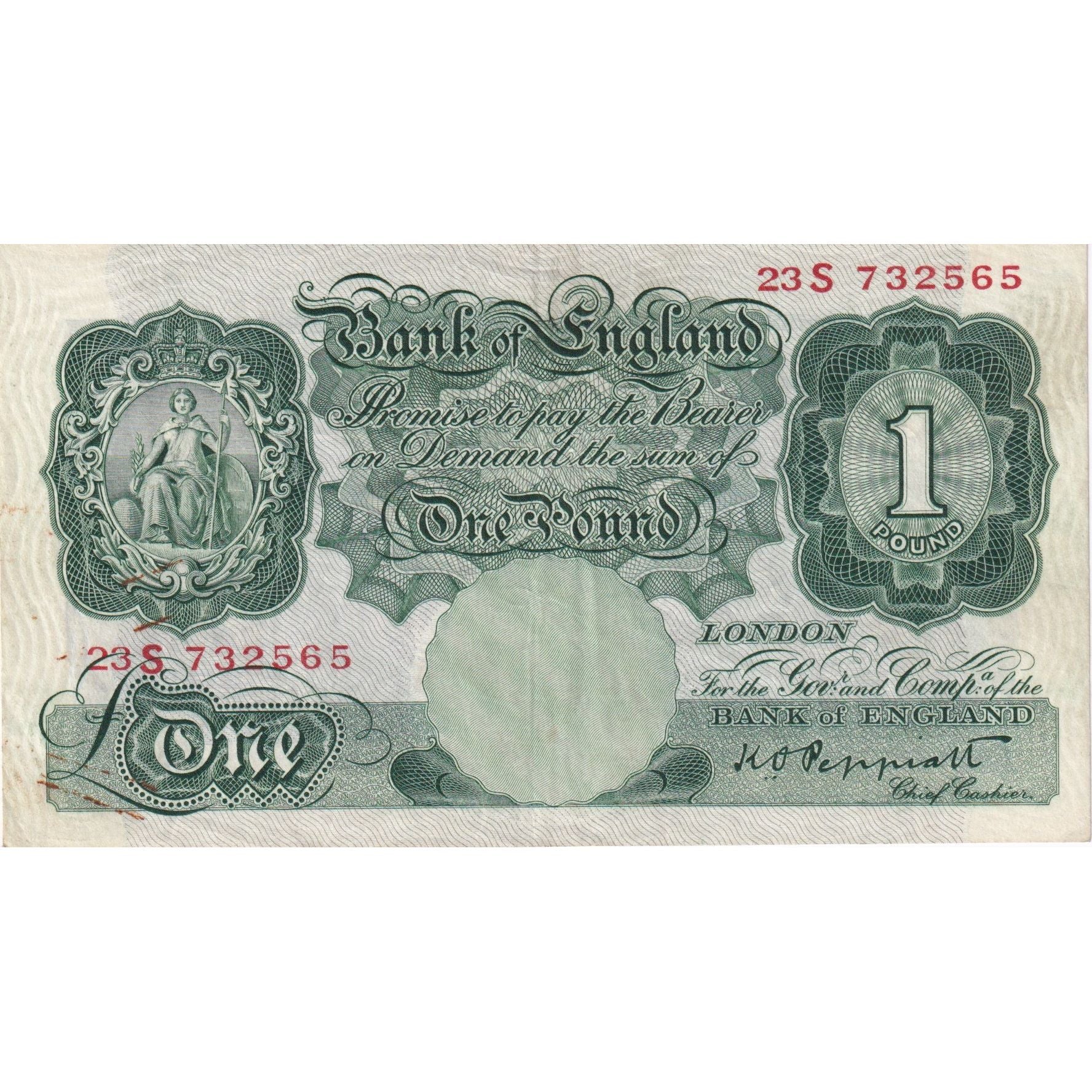 Banknote, Great Britain, 1 Pound, KM:369a, EF(40-45)
