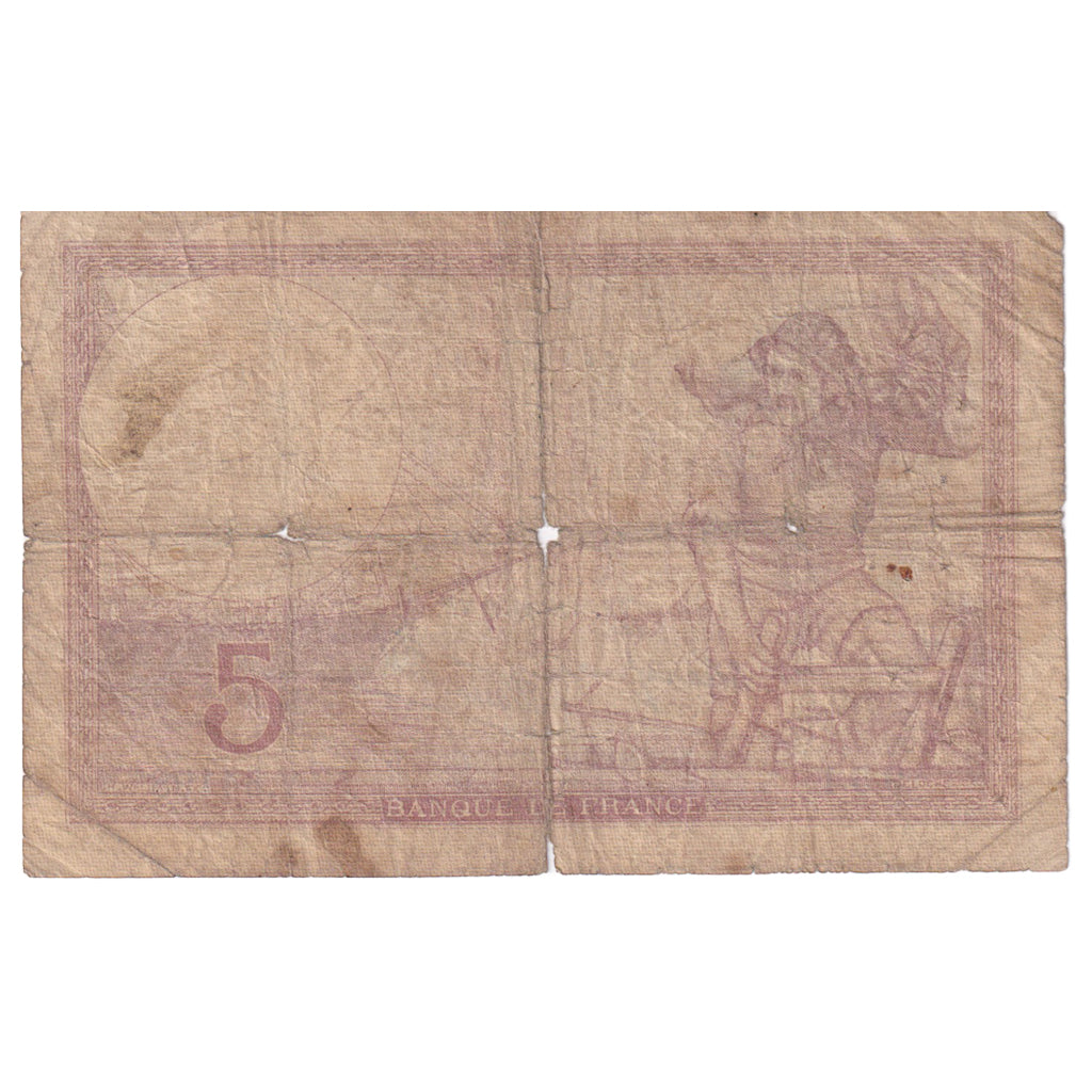Frankreich, 5 Francs, Violet, 1939, V.64198, SGE, Fayette:4.11, KM:83