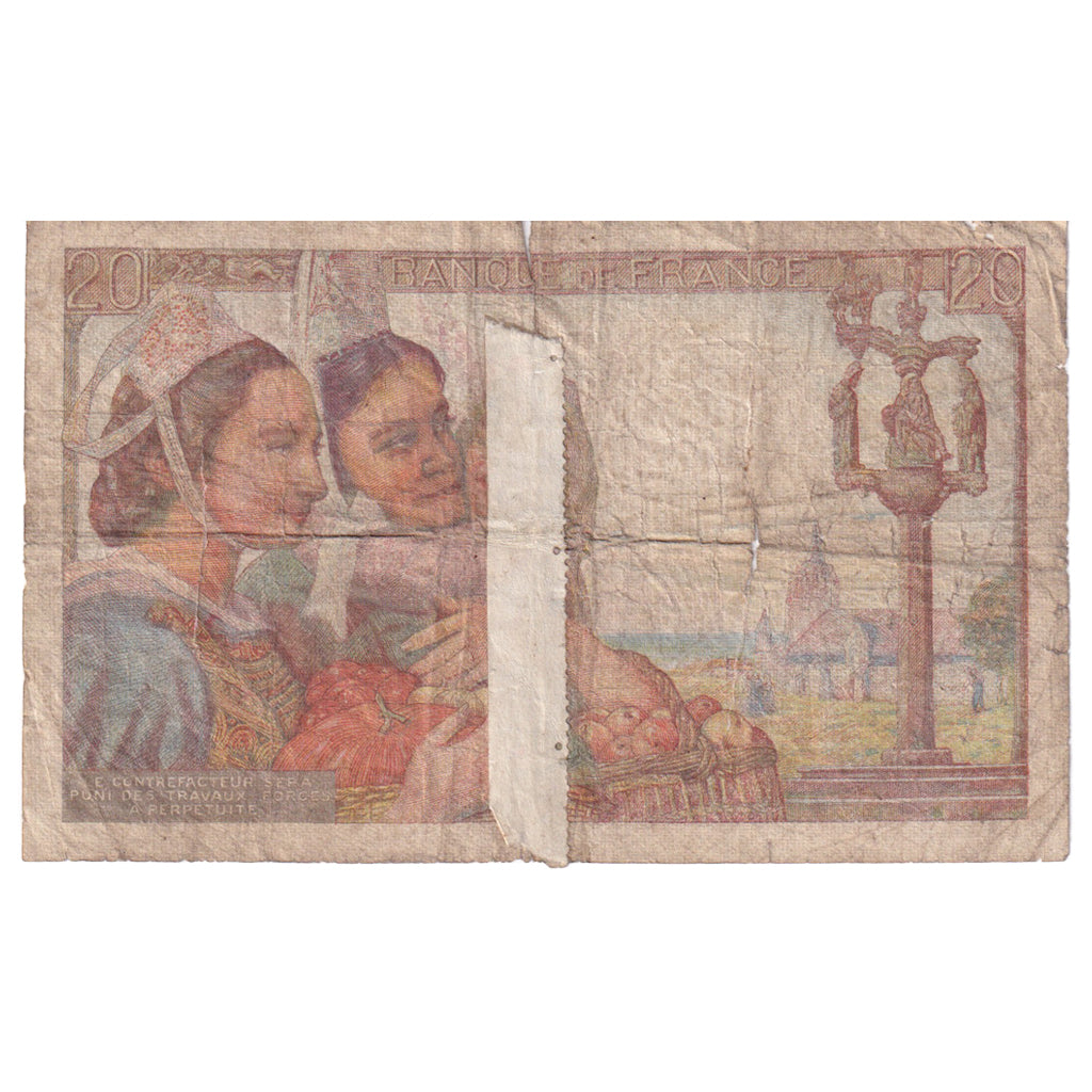Frankreich, 20 Francs, 1944, J.110, SGE, Fayette:13.8, KM:100a