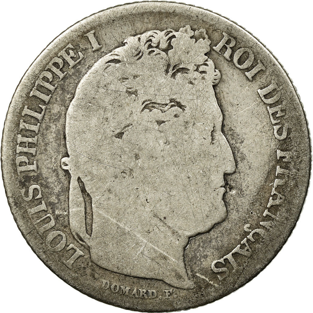 Coin, France, Louis-Philippe, Franc, 1847, Paris, VG(8-10), Silver, KM:748.1