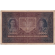 Billete, 5000 Marek, 1920, Polonia, 1920-02-07, KM:31, BC