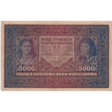 Banknote, Poland, 5000 Marek, 1920, 1920-02-07, KM:31, VF(20-25)