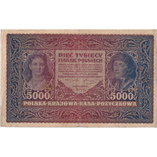 Billete, 5000 Marek, 1920, Polonia, 1920-02-07, KM:31, BC