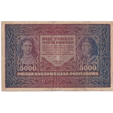 Banknote, Poland, 5000 Marek, 1920, 1920-02-07, KM:31, VF(20-25)