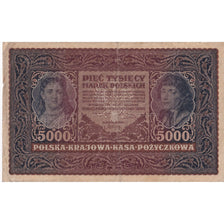 Banknote, Poland, 5000 Marek, 1920, 1920-02-07, KM:31, VF(20-25)