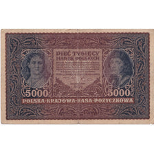 Banknote, Poland, 5000 Marek, 1920, 1920-02-07, KM:31, VF(20-25)