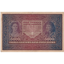 Banknote, Poland, 5000 Marek, 1920, 1920-02-07, KM:31, VF(20-25)