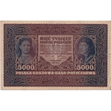 Banknote, Poland, 5000 Marek, 1920, 1920-02-07, KM:31, VF(20-25)