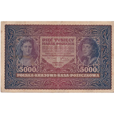 Geldschein, Polen, 5000 Marek, 1920, 1920-02-07, KM:31, S