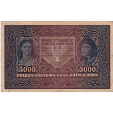 Banknote, Poland, 5000 Marek, 1920, 1920-02-07, KM:31, VF(20-25)