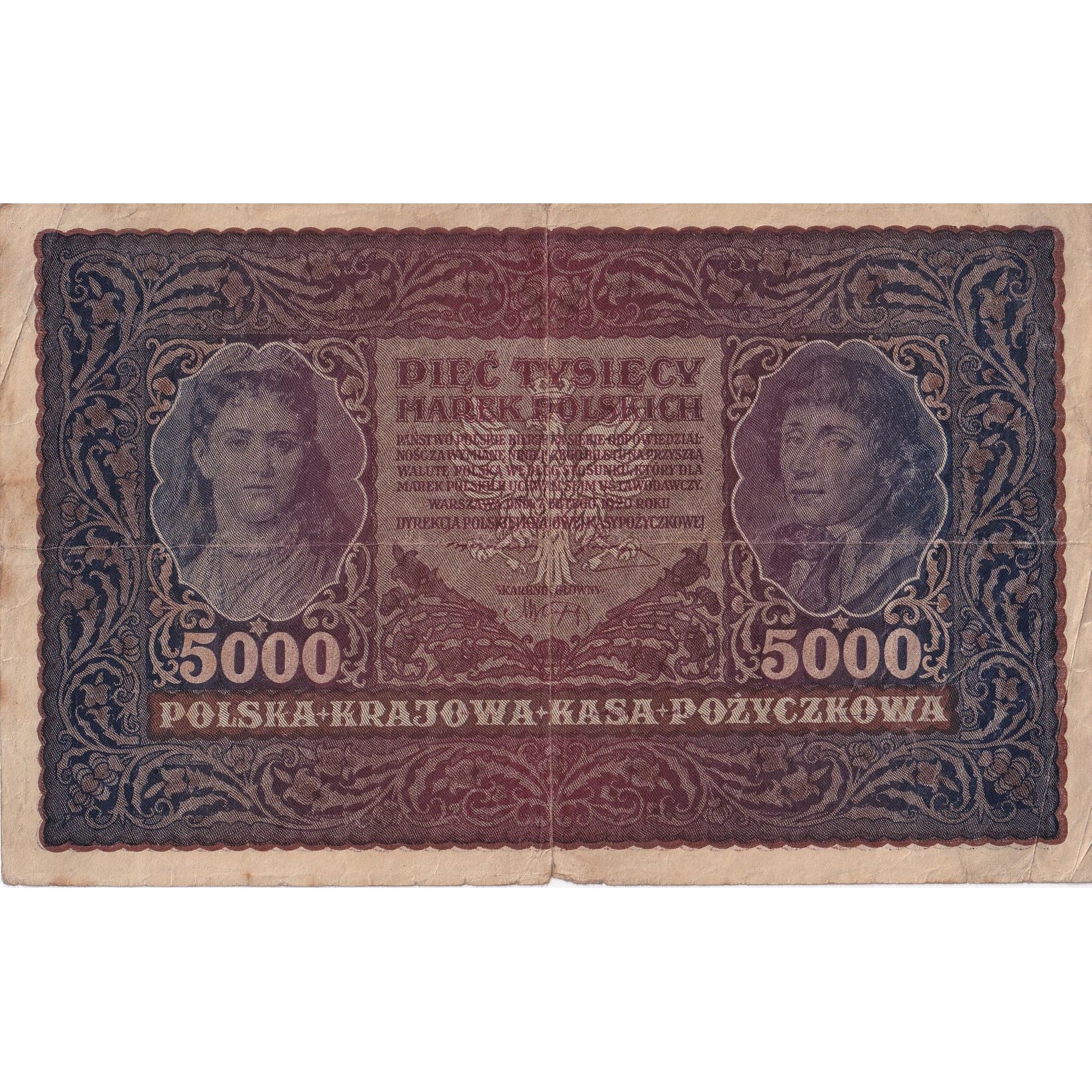 Banknote, Poland, 5000 Marek, 1920, 1920-02-07, KM:31, VF(20-25)