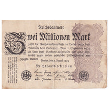 Billete, 2 Millionen Mark, 1923, Alemania, KM:104a, MBC