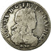 France, Louis XV, 1/12 Ecu de France, 1721, Paris, Reformed, Silver, VF(20-25)