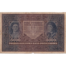 Poland, 5000 Marek, 1920, KM:31, 1920-02-07, VG(8-10)