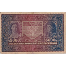 Poland, 5000 Marek, 1920, KM:31, 1920-02-07, VG(8-10)
