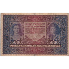Poland, 5000 Marek, 1920, KM:31, 1920-02-07, VG(8-10)