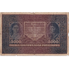 Poland, 5000 Marek, 1920, KM:31, 1920-02-07, VG(8-10)