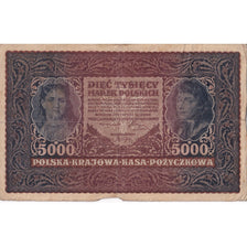 Poland, 5000 Marek, 1920, KM:31, 1920-02-07, VG(8-10)