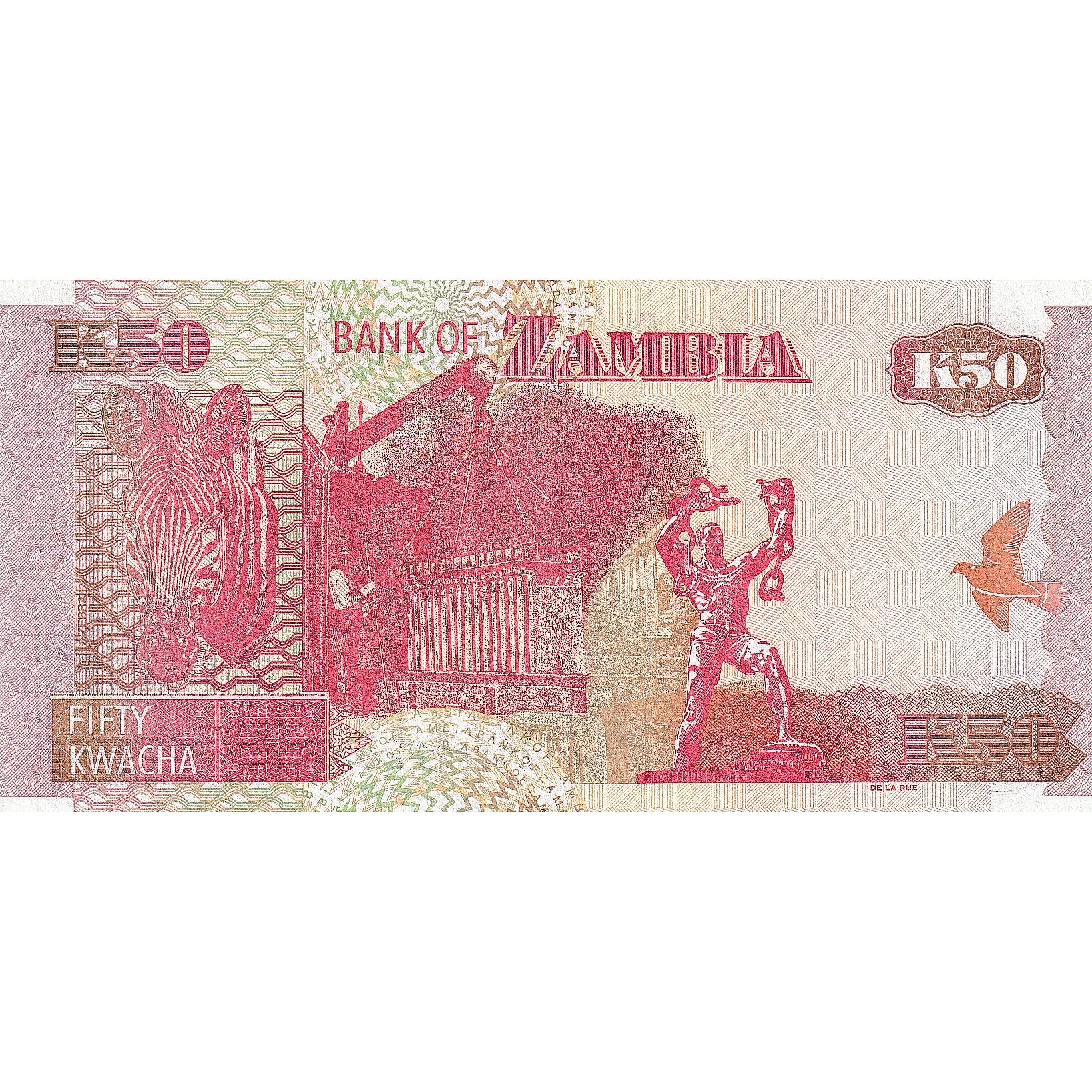 Banknote, Zambia, 50 Kwacha, 2009, KM:37h, UNC(65-70)