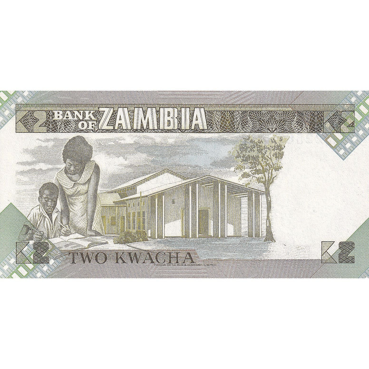 Zambia, 2 Kwacha, UNC(65-70)