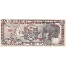 Banconote, Brasile, 5 Cruzeiros, 1961-1962, Undated (1961-1962), KM:166b, FDS