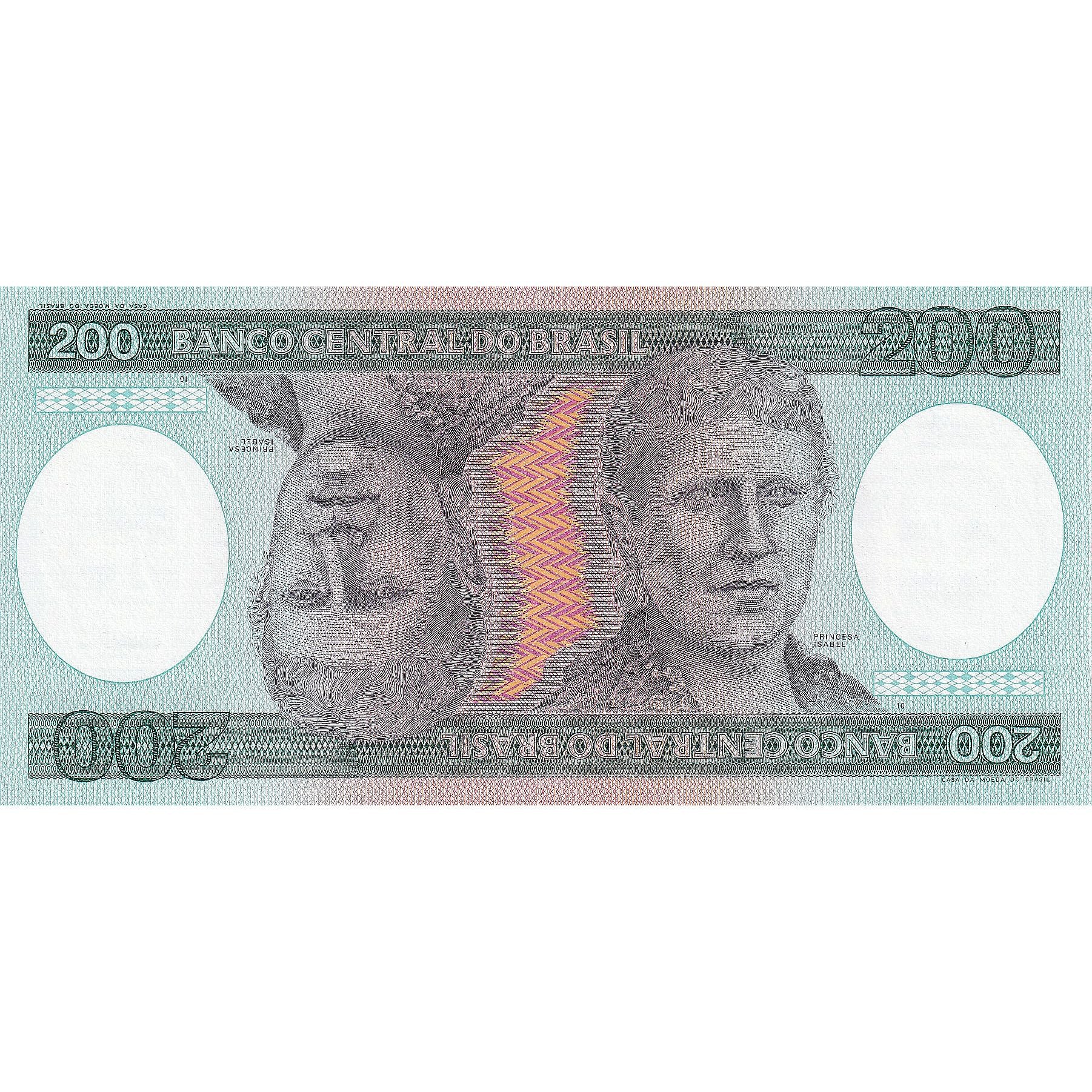 Geldschein, Brasilien, 200 Cruzeiros, KM:199b, UNZ