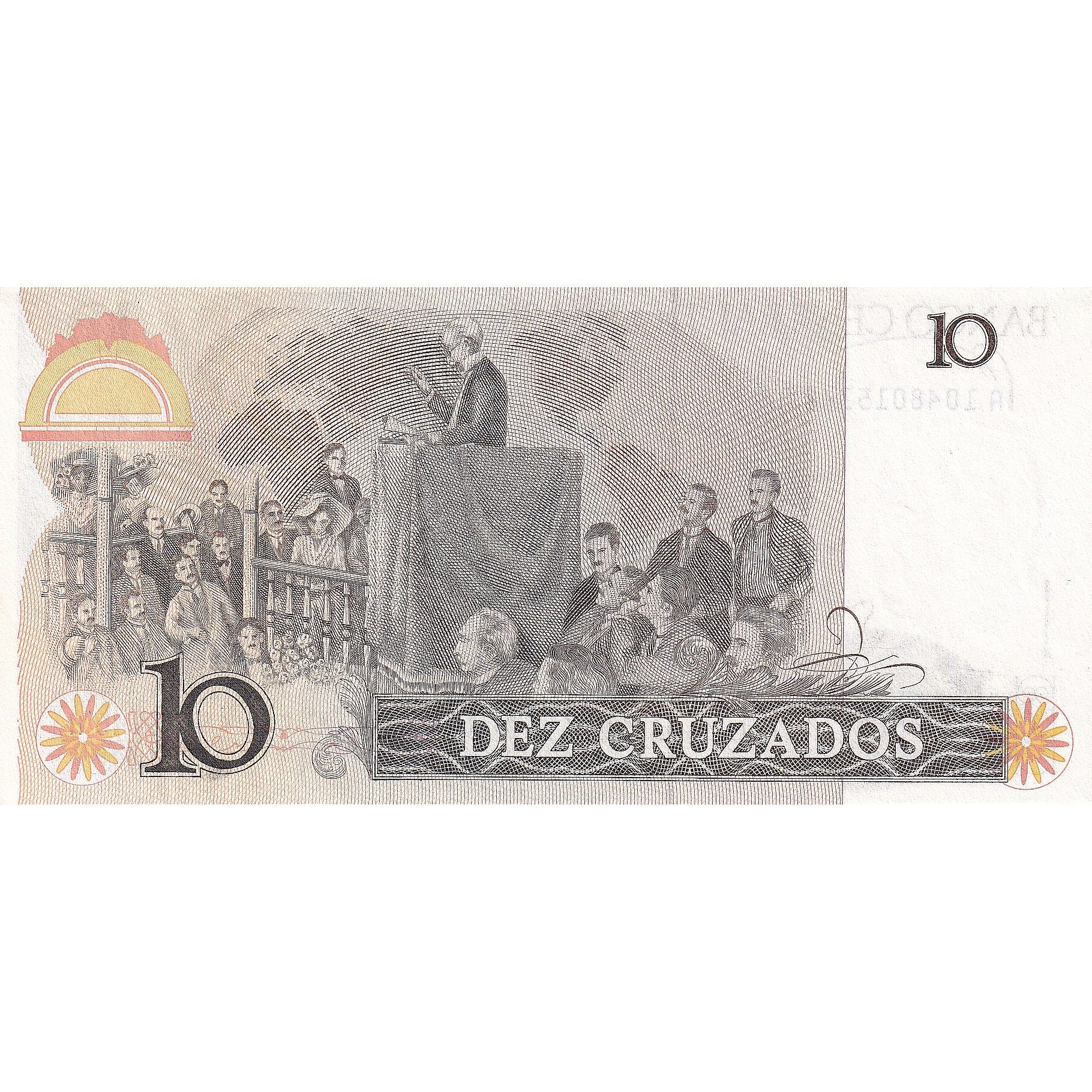 Billete, 10 Cruzados, 1987, Brasil, KM:209b, UNC