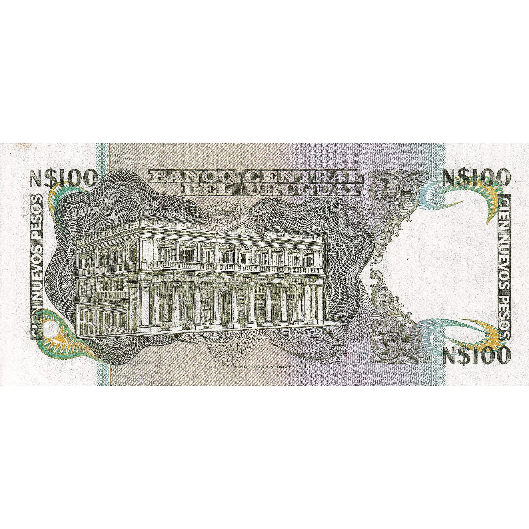 Uruguay, 100 Nuevos Pesos, KM:60a, UNC(65-70)