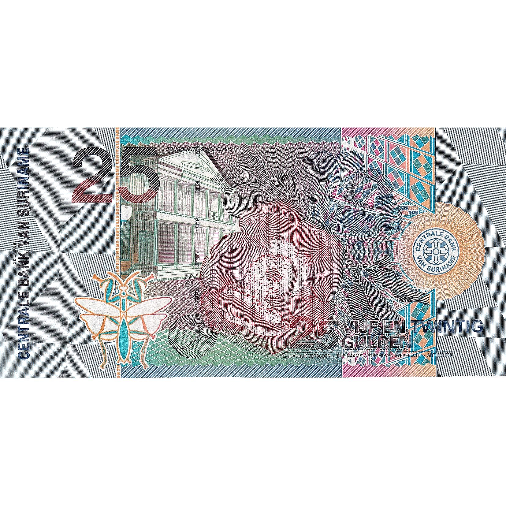 Suriname, 25 Gulden, 2000, 2000-01-01, KM:148, UNC(65-70)