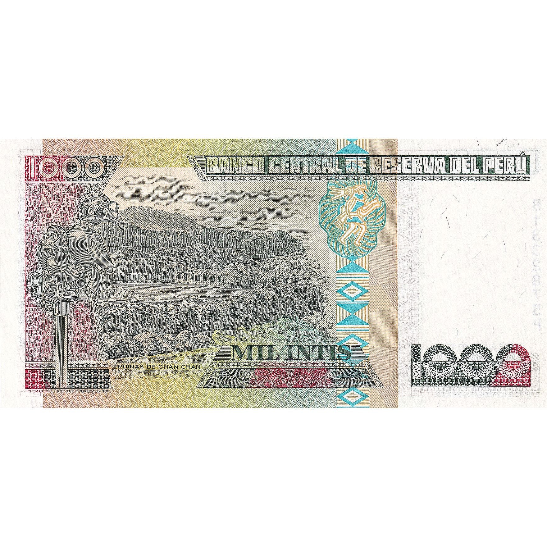 Peru, 1000 Intis, 1988-06-28, KM:136b, UNC(65-70)