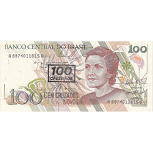 Banknote, Brazil, 100 Cruzeiros on 100 Cruzados Novos, 1990, KM:224b, UNC(65-70)