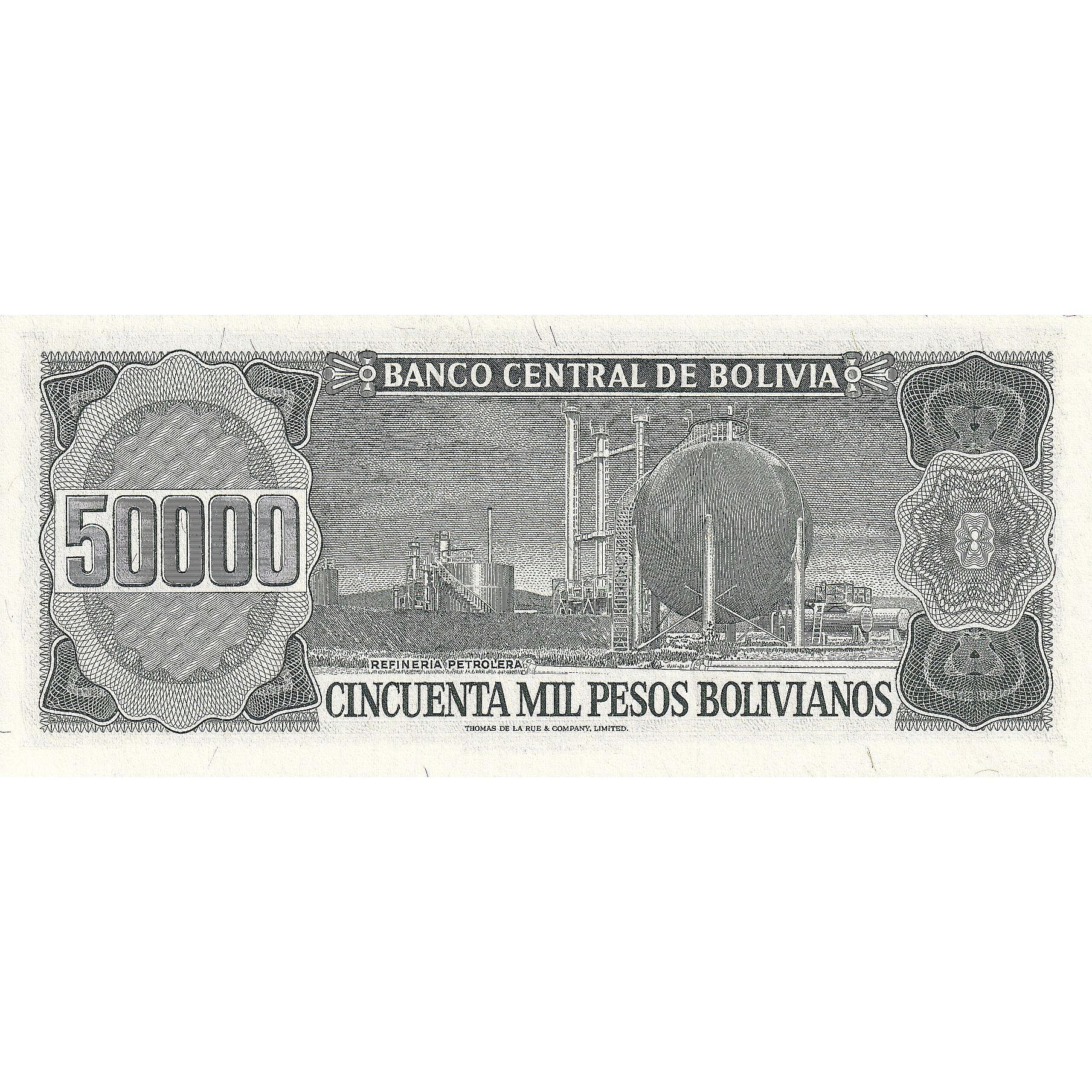 Bolivie, 50,000 Pesos Bolivianos, 1984-06-05, KM:170a, NEUF