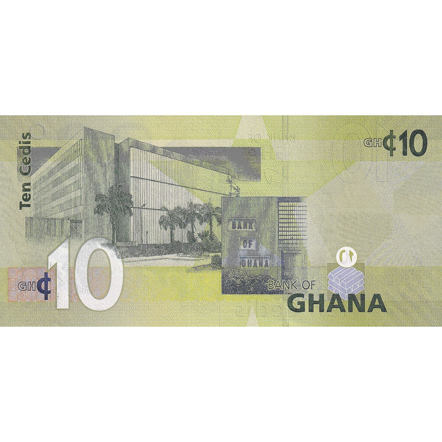 Ghana, 10 Cedis, 2007, 2007-07-01, KM:39a, FDS