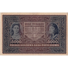 Poland, 5000 Marek, 1920, 1920-02-07, KM:31, EF(40-45)