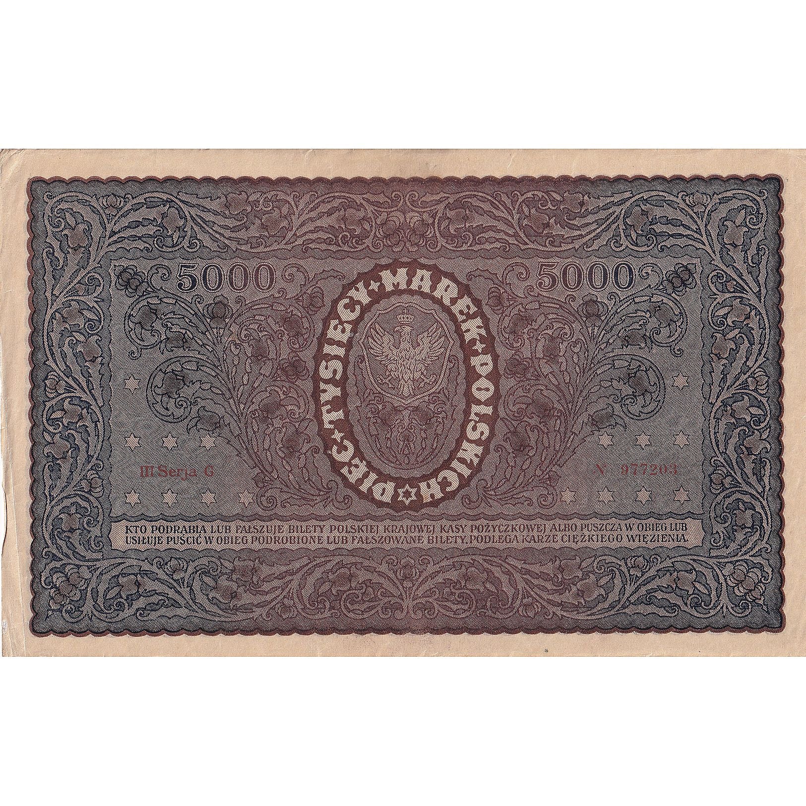 Polen, 5000 Marek, 1920, 1920-02-07, KM:31, SS