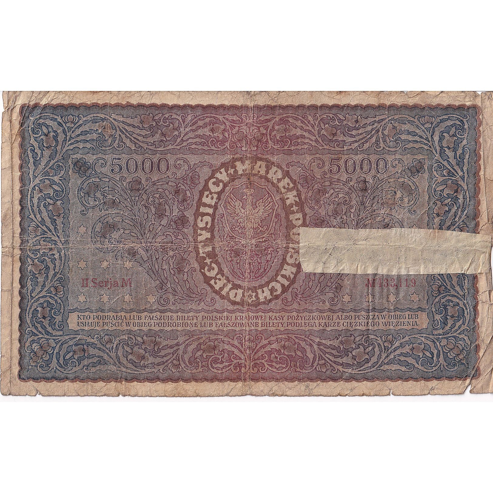 Polen, 5000 Marek, 1920, 1920-02-07, KM:31, GE