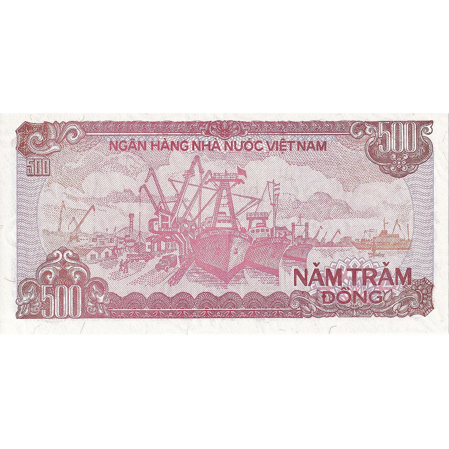 Vietname, 500 D<ox>ng, 1988, KM:101a, UNC(65-70)