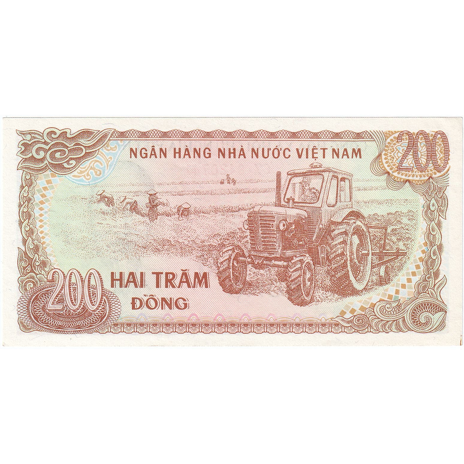 Vietnam, 200 D<ox>ng, 1987, KM:100a, UNZ