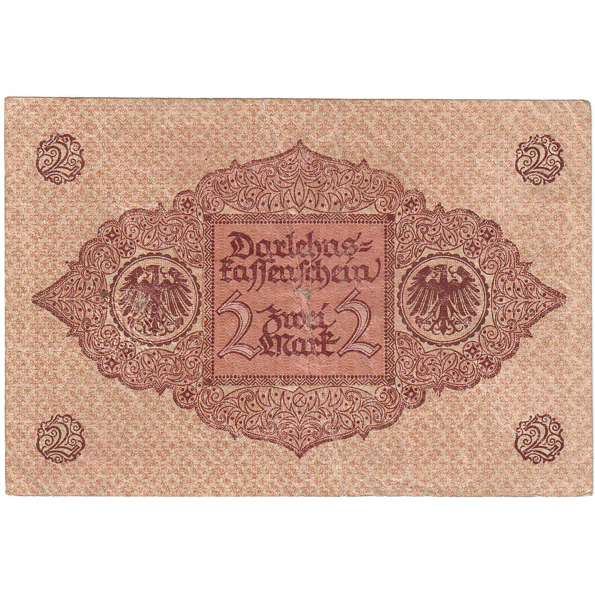 Germany, 2 Mark, 1920, KM:59, VF(20-25)
