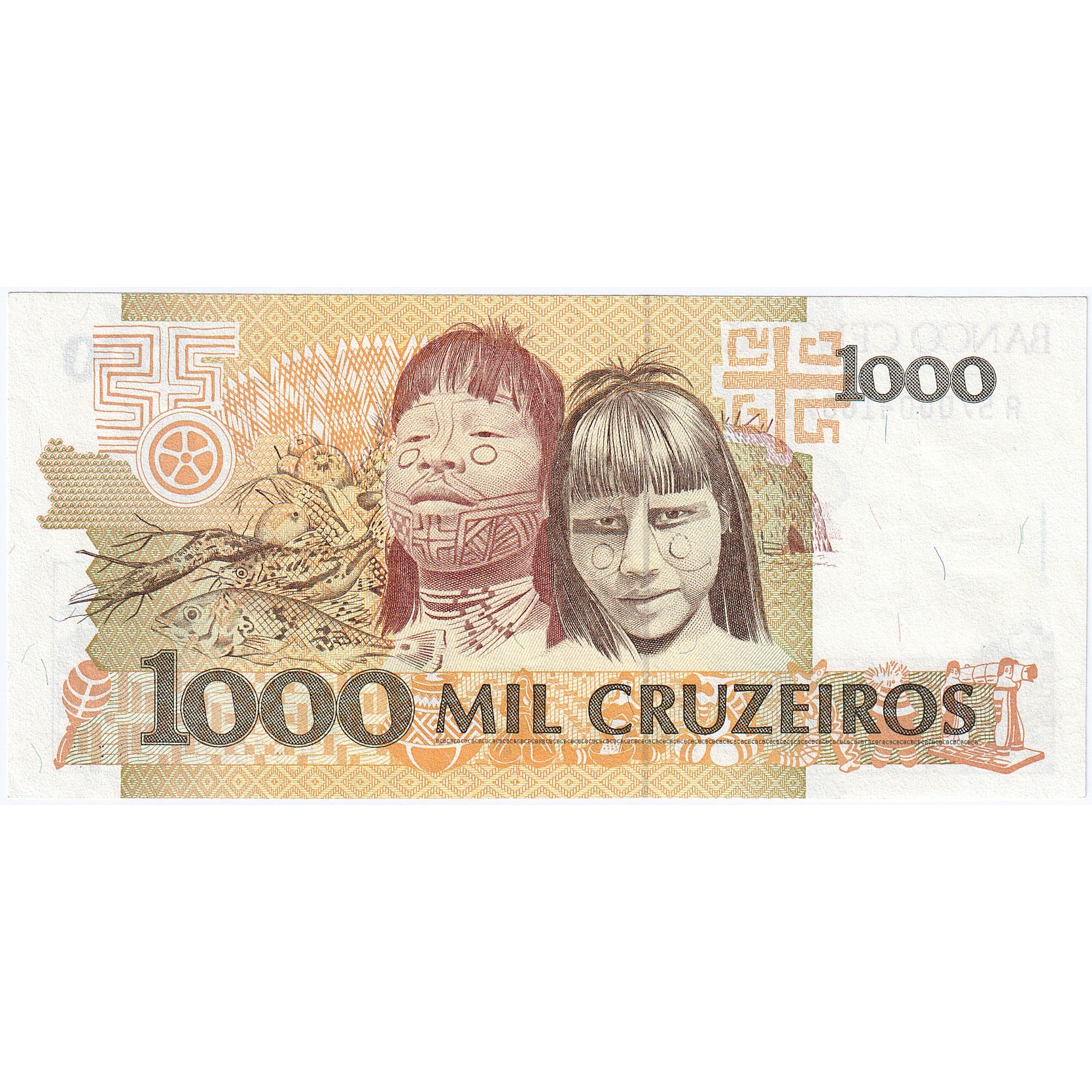 Brasil, 1000 Cruzeiros, KM:231b, UNC(65-70)