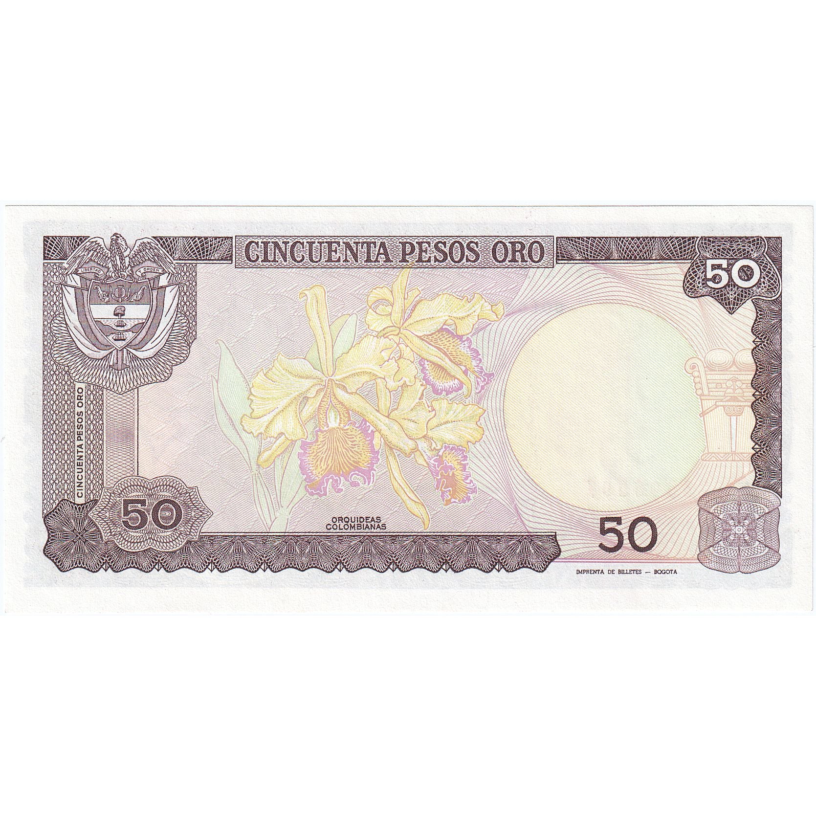 Colombia, 50 Pesos Oro, 1986-01-01, KM:425b, NIEUW
