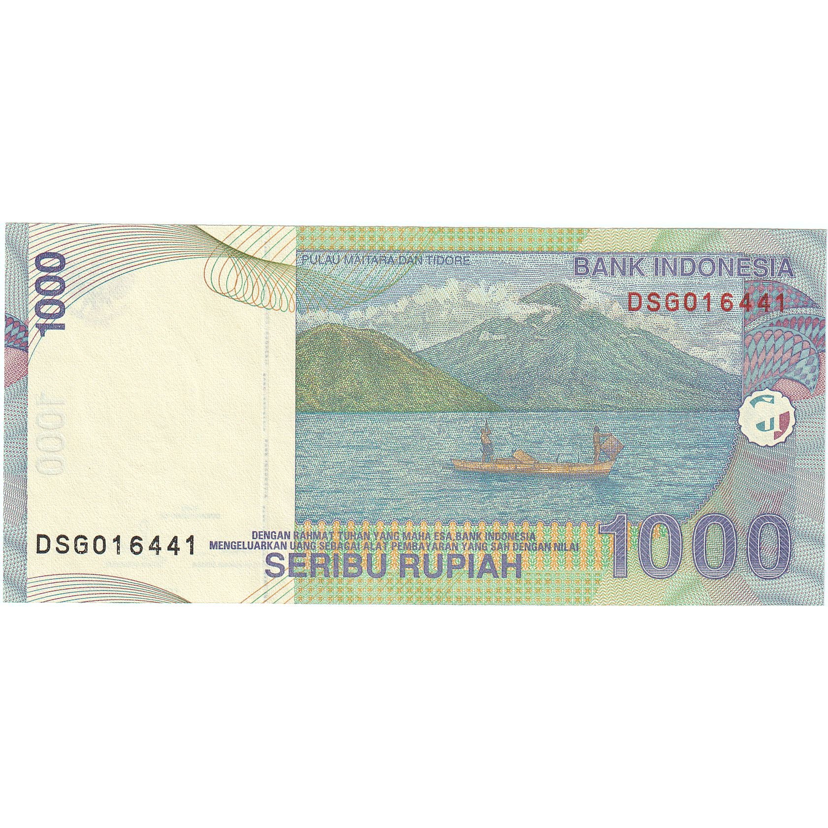 Indonesië, 1000 Rupiah, 2000, KM:141b, NIEUW
