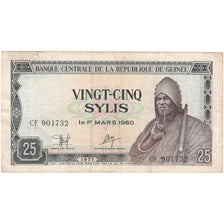 Guinea, 25 Sylis, 1971, 1960-03-01, KM:17, VF(20-25)